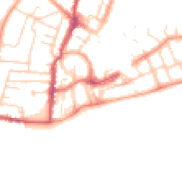 Daytime road noise heatmap for PO21 1SU