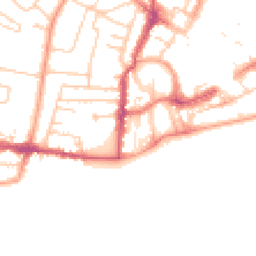 Daytime road noise heatmap for PO21 1UA