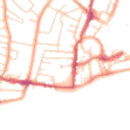 Daytime road noise heatmap for PO21 1UN