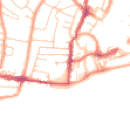 Daytime road noise heatmap for PO21 1UR