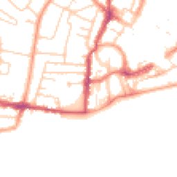 Daytime road noise heatmap for PO21 1XA