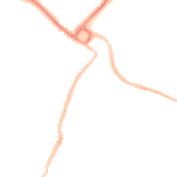 Night-time road noise heatmap for PO21 1YA