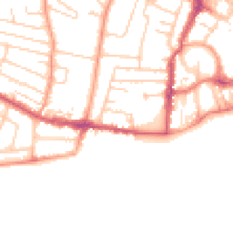 Daytime road noise heatmap for PO21 2DJ