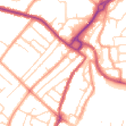 Daytime road noise heatmap for PO21 2EJ