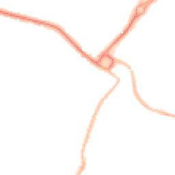 Night-time road noise heatmap for PO21 2EJ