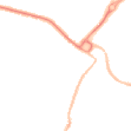 Night-time road noise heatmap for PO21 2EL