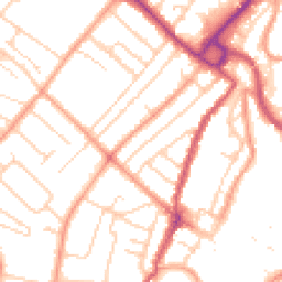 Daytime road noise heatmap for PO21 2ES