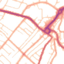 Daytime road noise heatmap for PO21 2FD
