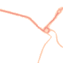 Night-time road noise heatmap for PO21 2FD