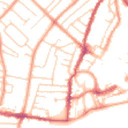 Daytime road noise heatmap for PO21 2HT