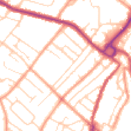 Daytime road noise heatmap for PO21 2HX