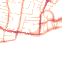 Daytime road noise heatmap for PO21 2JD