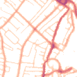 Daytime road noise heatmap for PO21 2LA