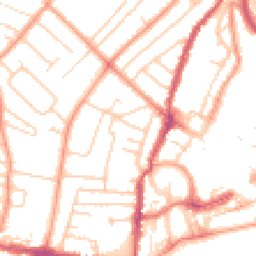 Daytime road noise heatmap for PO21 2LB