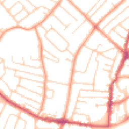 Daytime road noise heatmap for PO21 2NE