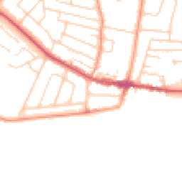 Daytime road noise heatmap for PO21 2QB