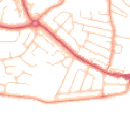 Daytime road noise heatmap for PO21 2RE
