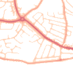 Daytime road noise heatmap for PO21 2RQ
