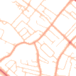 Daytime road noise heatmap for PO21 2UY