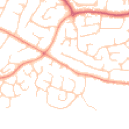 Daytime road noise heatmap for PO21 3AP