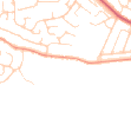 Daytime road noise heatmap for PO21 3AQ