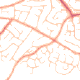 Daytime road noise heatmap for PO21 3BA