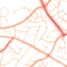 Daytime road noise heatmap for PO21 3BE