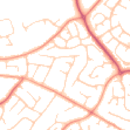 Daytime road noise heatmap for PO21 3BQ