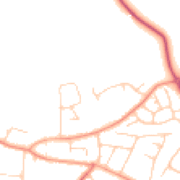 Daytime road noise heatmap for PO21 3DY