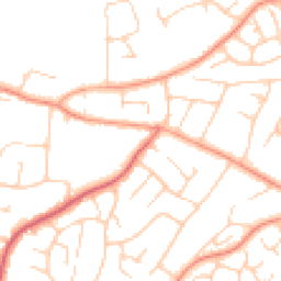 Daytime road noise heatmap for PO21 3HG