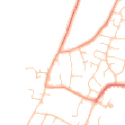Daytime road noise heatmap for PO21 3QA