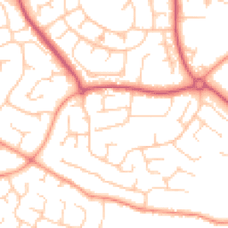 Daytime road noise heatmap for PO21 3QN