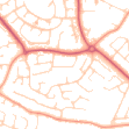 Daytime road noise heatmap for PO21 3QT