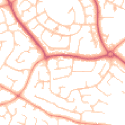 Daytime road noise heatmap for PO21 3QW