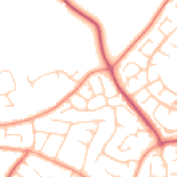 Daytime road noise heatmap for PO21 3RT