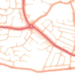 Daytime road noise heatmap for PO21 3SD
