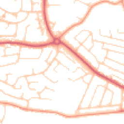 Daytime road noise heatmap for PO21 3SE