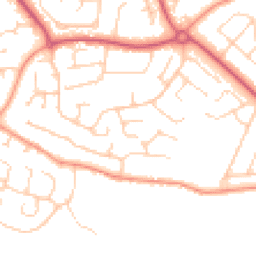 Daytime road noise heatmap for PO21 3TN