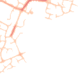 Daytime road noise heatmap for PO21 4HG