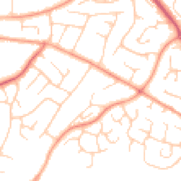 Daytime road noise heatmap for PO21 4JA