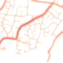Daytime road noise heatmap for PO21 4JH