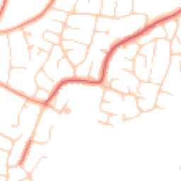 Daytime road noise heatmap for PO21 4LU