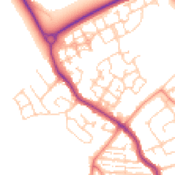 Daytime road noise heatmap for PO21 5BY