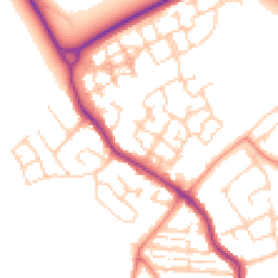 Daytime road noise heatmap for PO21 5BZ