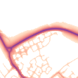 Daytime road noise heatmap for PO21 5FB