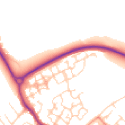 Daytime road noise heatmap for PO21 5FD