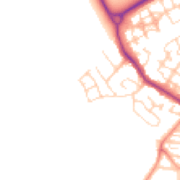 Daytime road noise heatmap for PO21 5FX