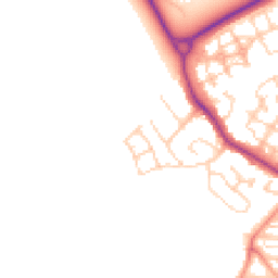 Daytime road noise heatmap for PO21 5FY
