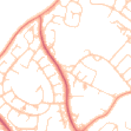 Daytime road noise heatmap for PO21 5GA