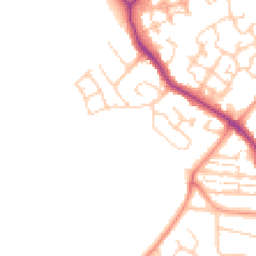 Daytime road noise heatmap for PO21 5GG